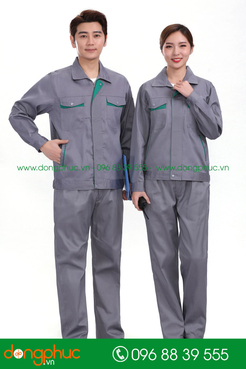 Mẫu bảo hộ màu ghi phối xanh lá
